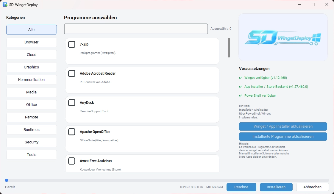 SD-WingetDeploy GUI – Winget Deploy UI